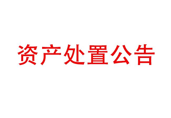 報廢設備資產(chǎn)處置公告